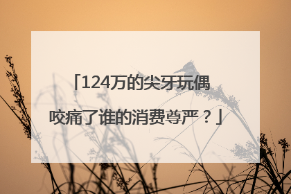 124万的尖牙玩偶 咬痛了谁的消费尊严？