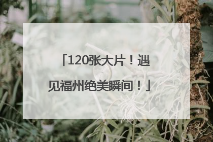 120张大片！遇见福州绝美瞬间！