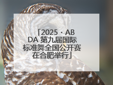2025・ABDA 第九届国际标准舞全国公开赛在合肥举行