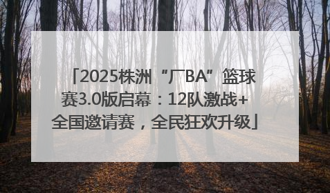 2025株洲“厂BA”篮球赛3.0版启幕：12队激战+全国邀请赛，全民狂欢升级