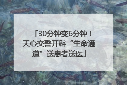 30分钟变6分钟！天心交警开辟“生命通道”送患者送医