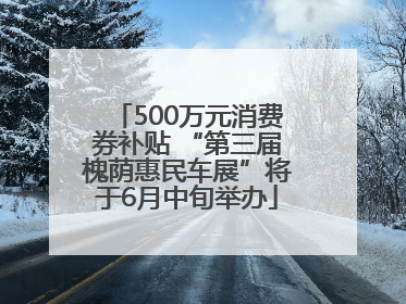 500万元消费券补贴 “第三届槐荫惠民车展”将于6月中旬举办