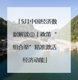 5月中国经济数据解读①丨政策“组合拳”精准激活经济动能