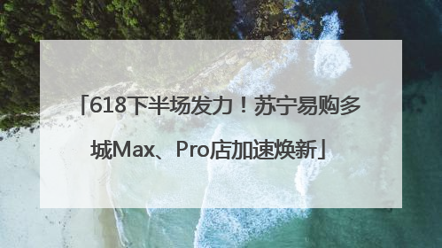 618下半场发力！苏宁易购多城Max、Pro店加速焕新