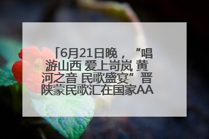 6月21日晚，“唱游山西 爱上岢岚 黄河之音 民歌盛宴”晋陕蒙民歌汇在国家AAA级景区——岢岚宋长城精彩上演