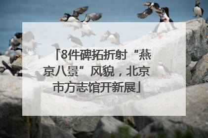 8件碑拓折射“燕京八景”风貌，北京市方志馆开新展